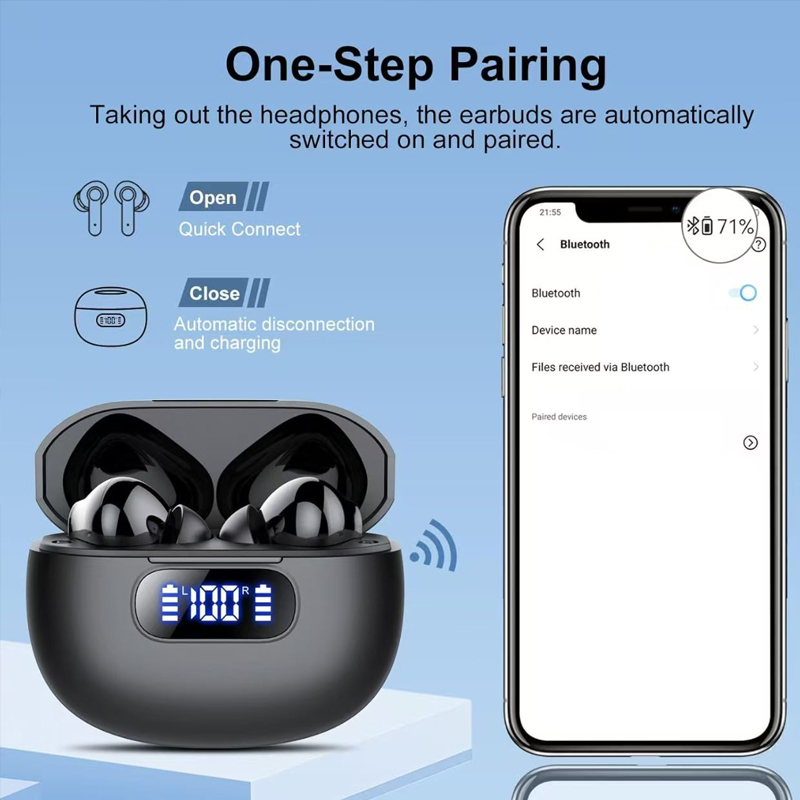 BT 5.4 Stereo Wireless Earbuds - Bone Conduction Running Headphones 评论和价格