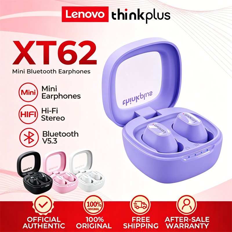 New Lenovo XT62 True Wireless  - Type C Wired Earphones With Mic 评论和价格