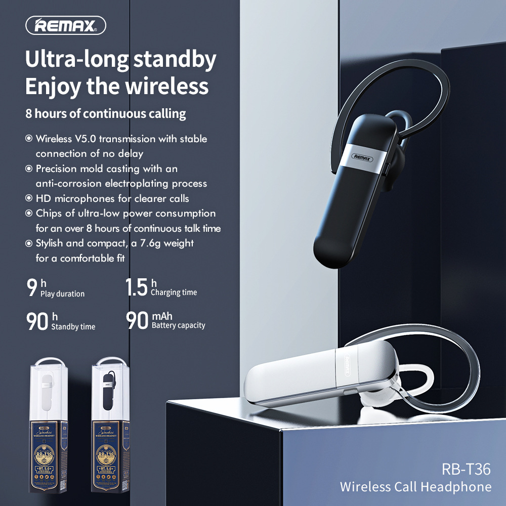 Remax RB-T36 TWS 5.0 True Wire - Type C Wired Earphones With Mic 评论和价格