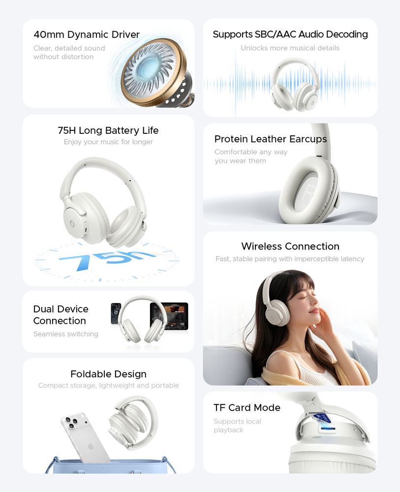 ORICO Wireless Over-Ear Blueto - Anc Wireless Over Ear Headphones 评论和价格
